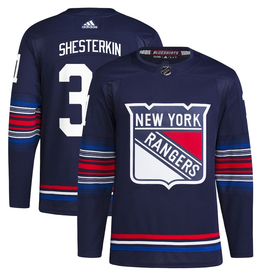 Igor Shesterkin 31 New York Rangers Alternate Primegreen Navy NHL Jersey Men's