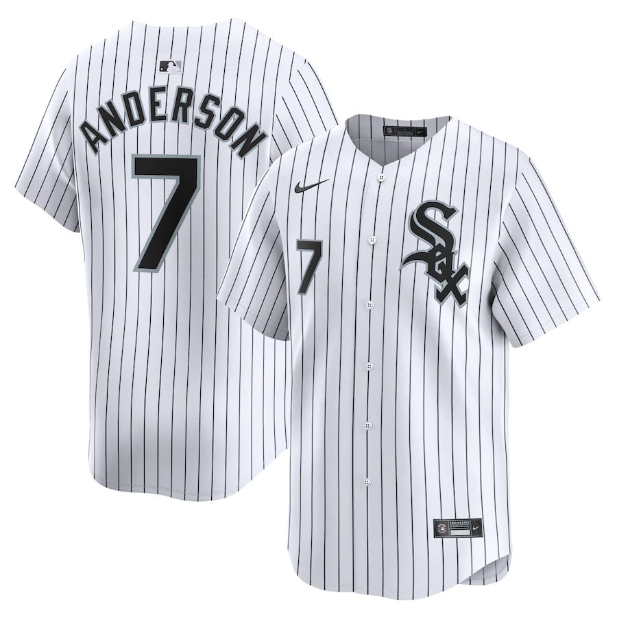 Tim Anderson 7 Chicago White Sox Home Limited Player White MLB Jersey Men's