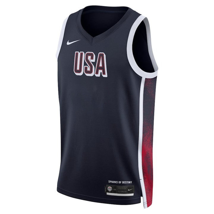 USA Unisex 2024 Swingman Player Navy NBA Jersey Unisex