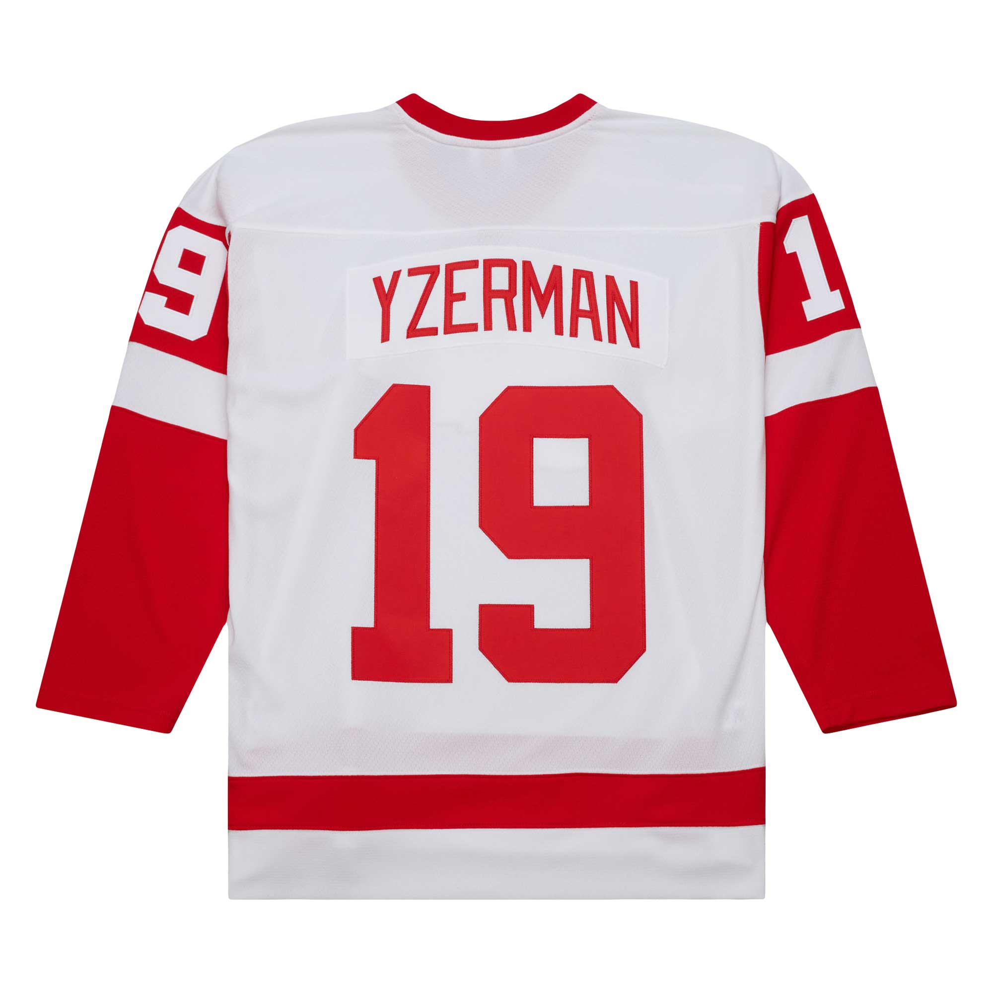 Detroit Red Wings Steve Yzerman Mitchell Ness White 1983/84 Blue Line Player NHL Jersey Men's