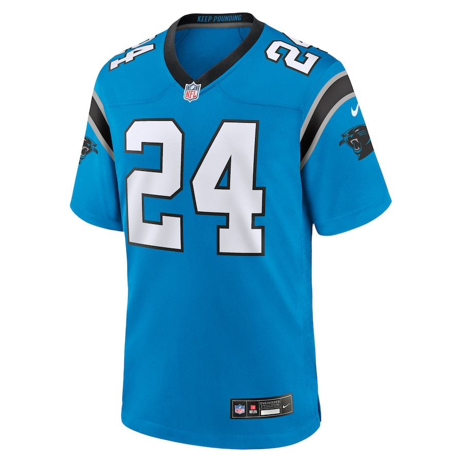 Jonathon Brooks 24 Carolina Panthers Alternate Game Player Blue NFL Jersey Men's