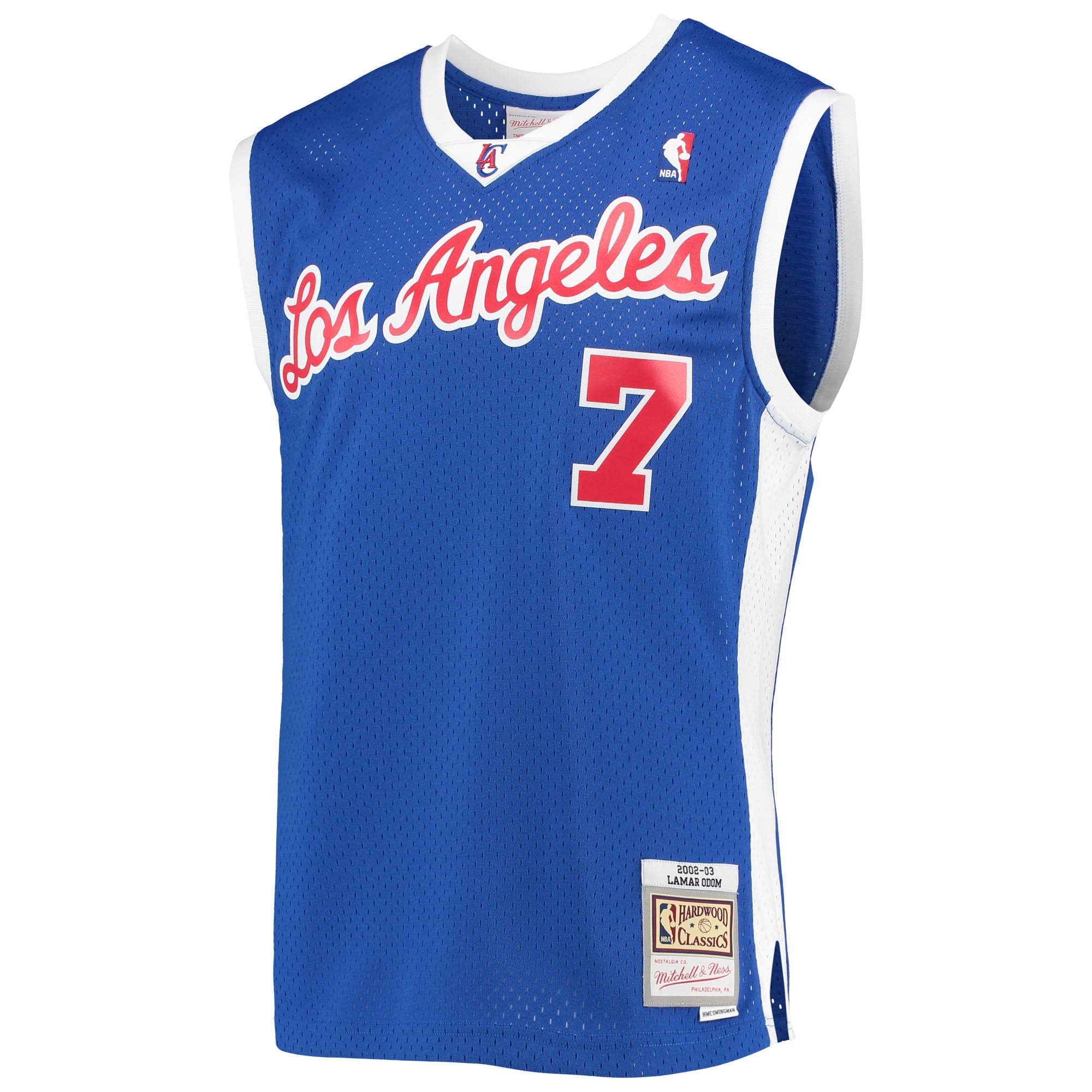 Mitchell Ness Lamar Odom Royal Los Angeles Clippers 2002-03 Hardwood Classics Swingman NBA Jersey Men's