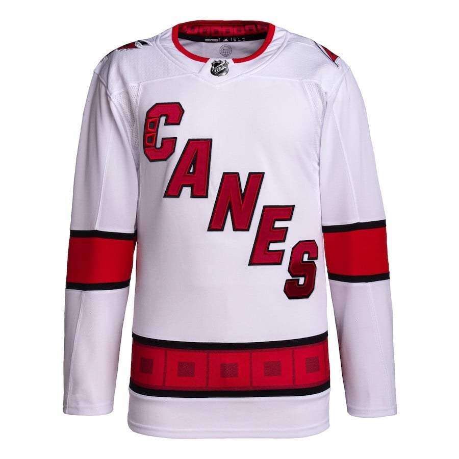 Carolina Hurricanes 2024 Playoffs Patch Away White NHL Jersey Men's