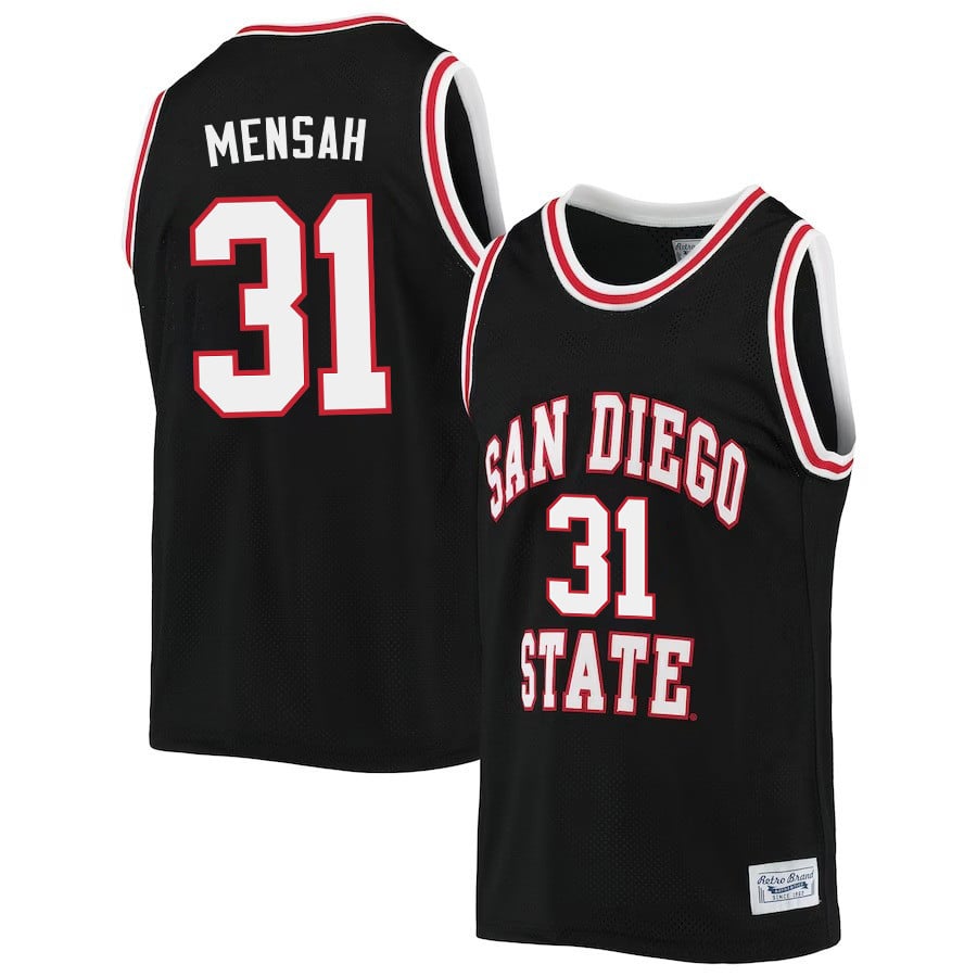 Nathanah 31 San Diego State Aztecs 2023- Black NCAA Jersey Men's