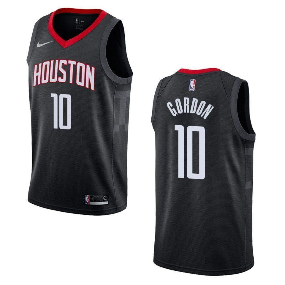 Houston Rockets 10 Eric Gordon Statement Swingman Black NBA Jersey Men's