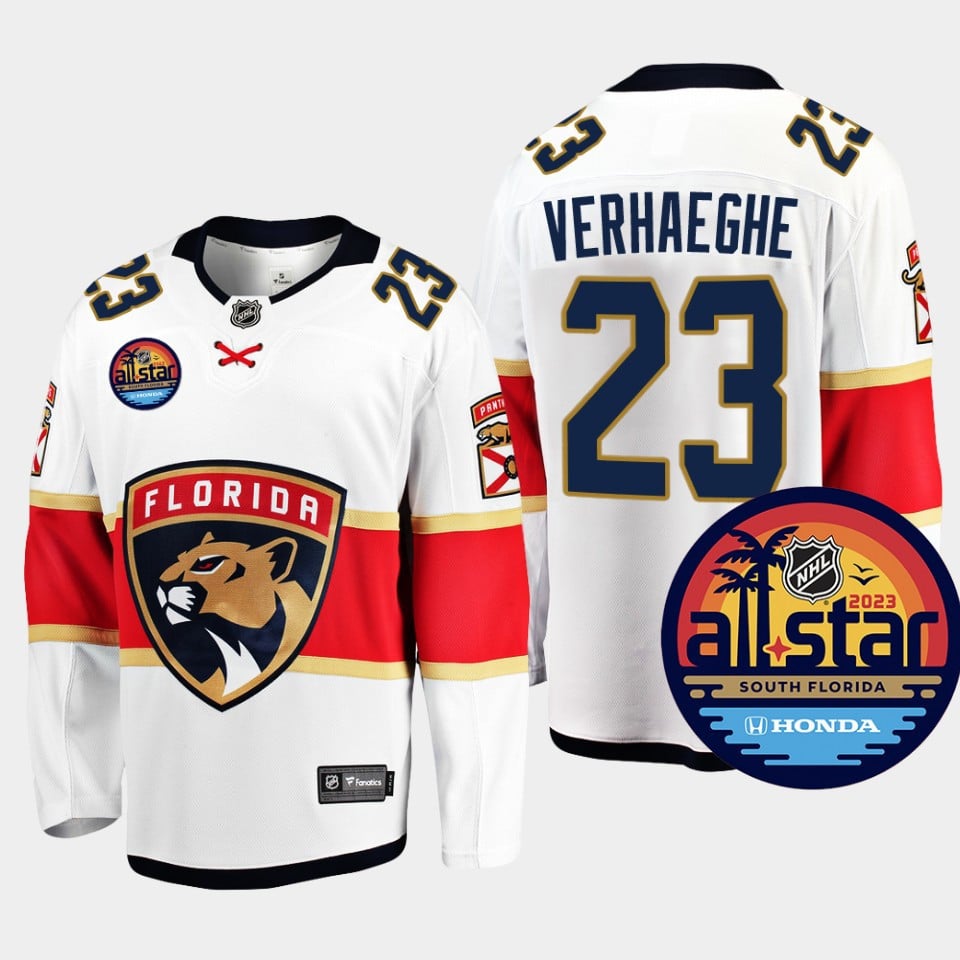 Carter Verhaeghe 23 Florida Panthers 2023 All Star Away White NHL Jersey Men's