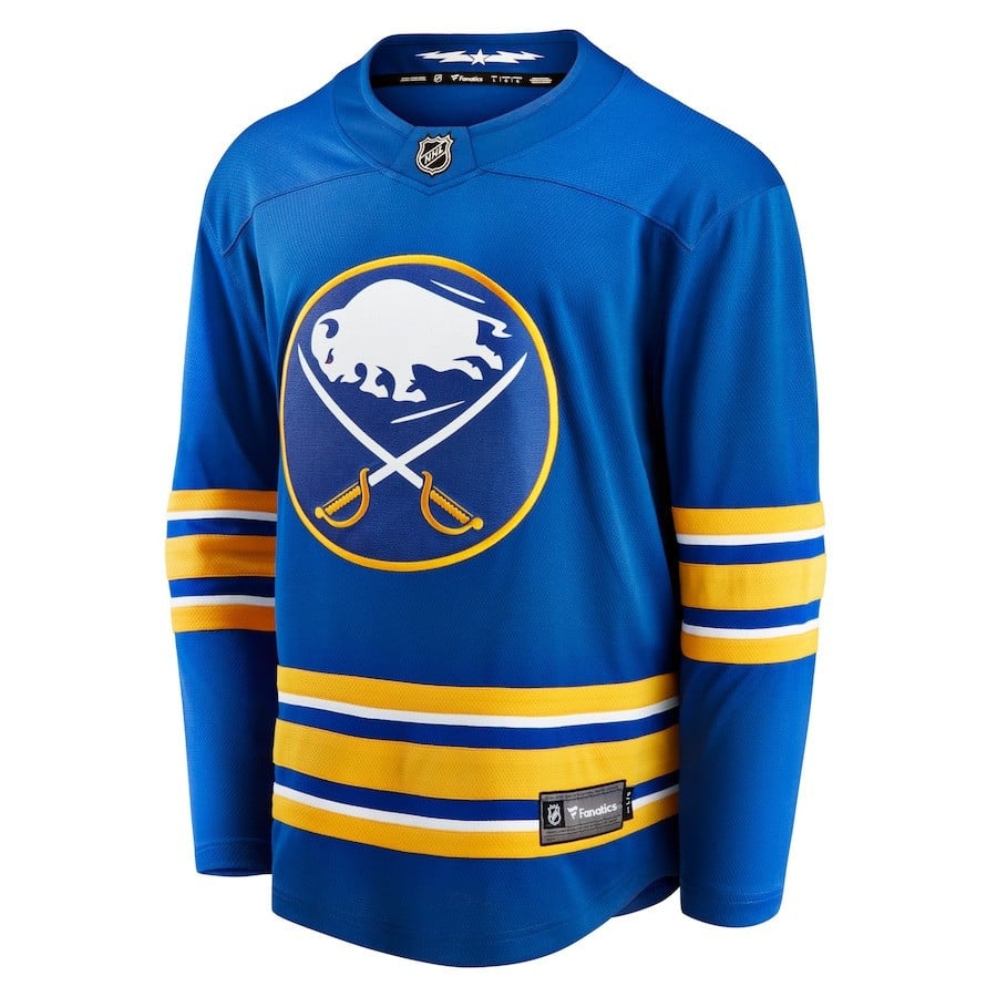 Zachary Benson #9 Buffalo Sabres 2023 Draft Home Blue NHL Jersey Men's