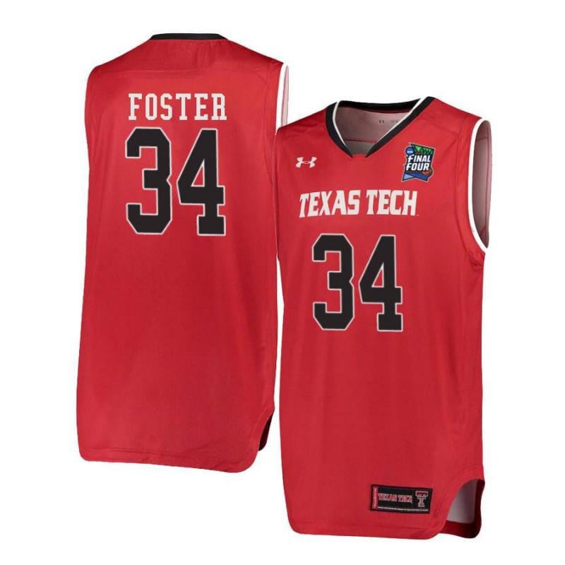 Under Armour 34 Alex Foster Red Texas Tech Red Raiders NCAA Jersey Men's