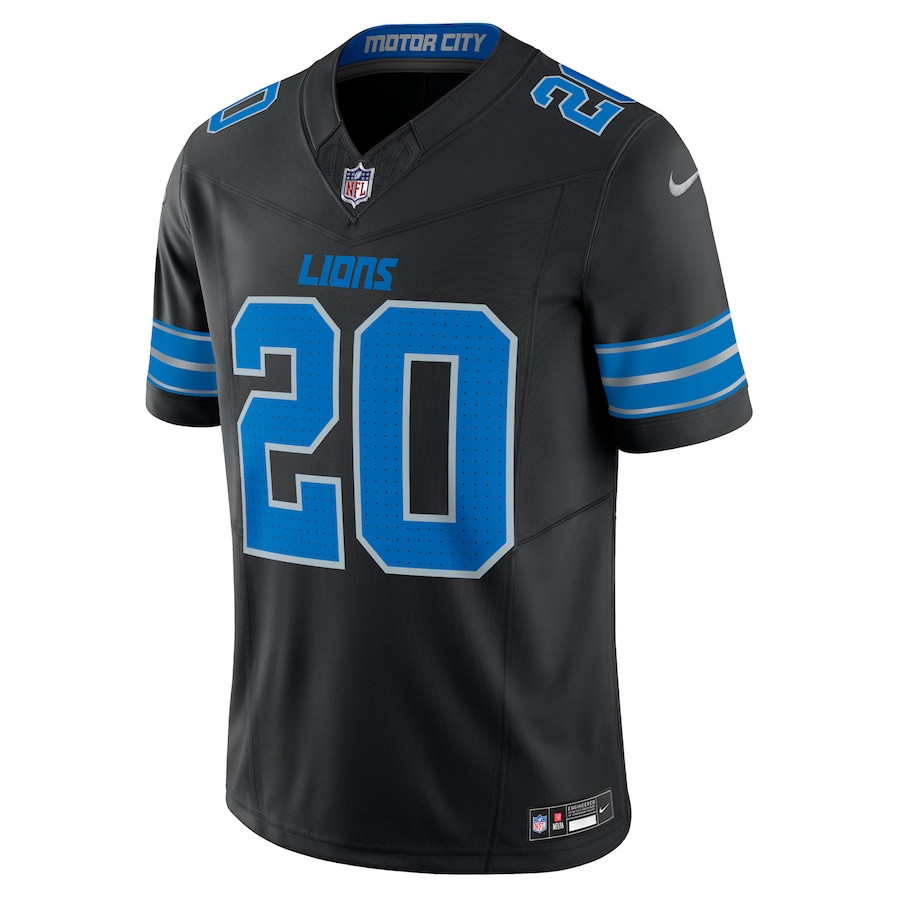 Barry Sanders 20 Detroit Lions 2nd Alternate Vapor F.U.S.E. Limited Black NFL Jersey Men's