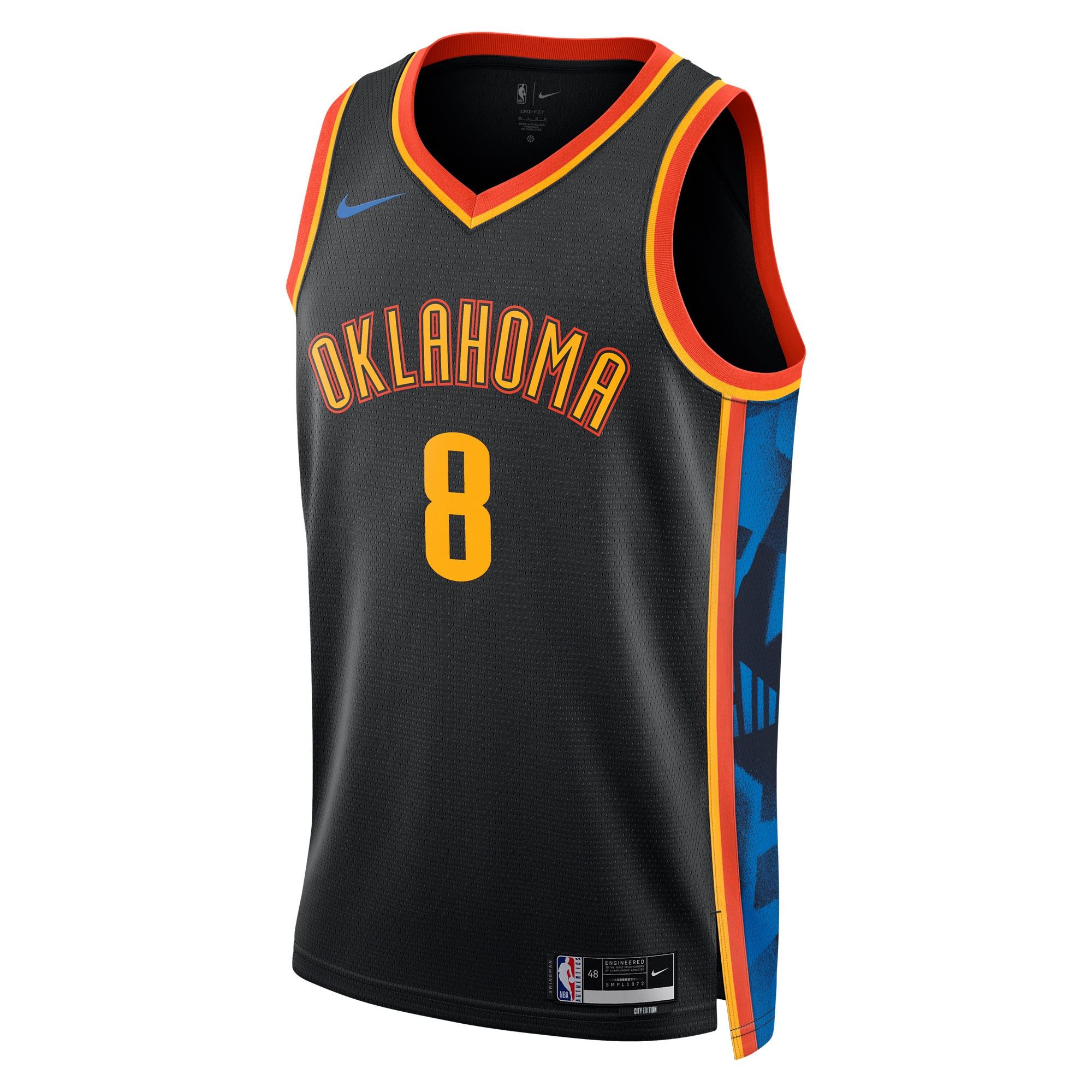 Oklahoma City Thunder City Edition Swingman 2024 Black Jalen William Unisex NBA Jersey Unisex