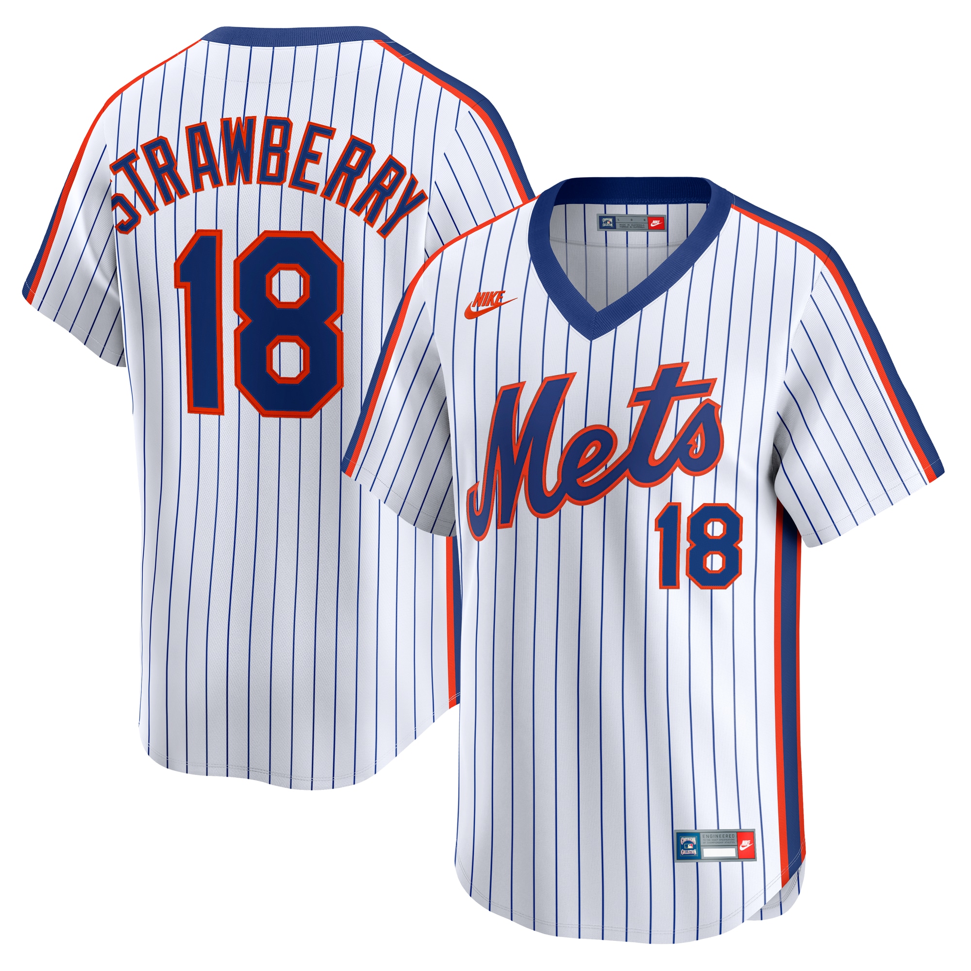 New York Mets Darryl Strawberry White Throwback Cooperstown Collection Limited MLB Jersey Men's