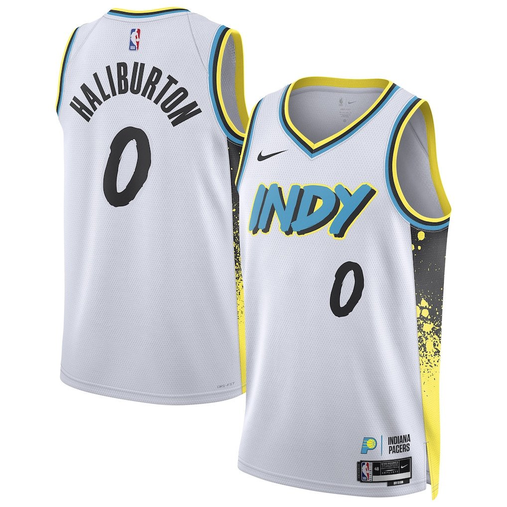 Tyrese Haliburton 0 Indiana Pacers Unisex 2024/25 Swingman Player City Editio White NBA Jersey Unisex
