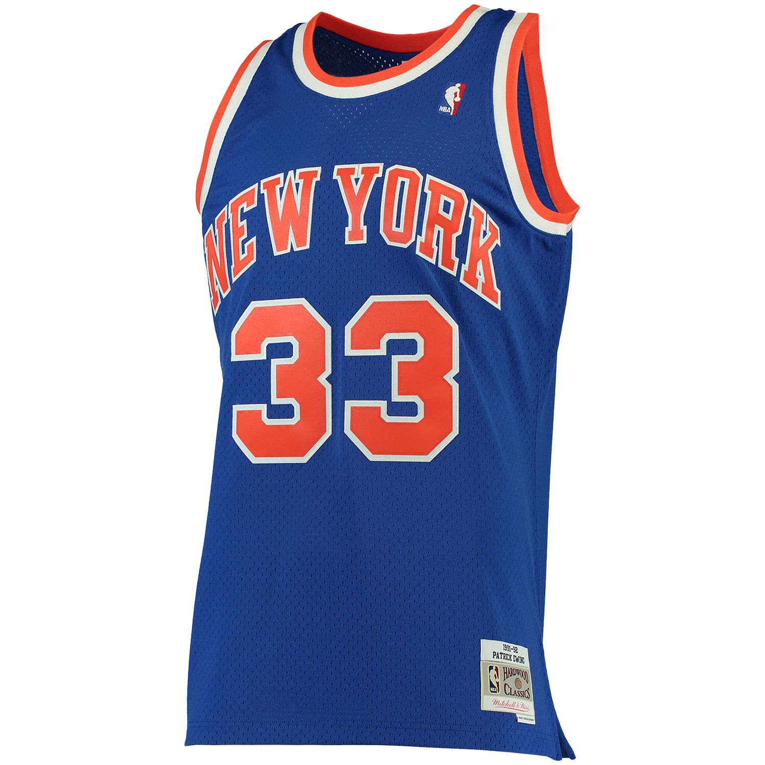 Mitchell Ness Patrick Ewing Blue New York Knicks Big Tall Hardwood Classics NBA Jersey Men's
