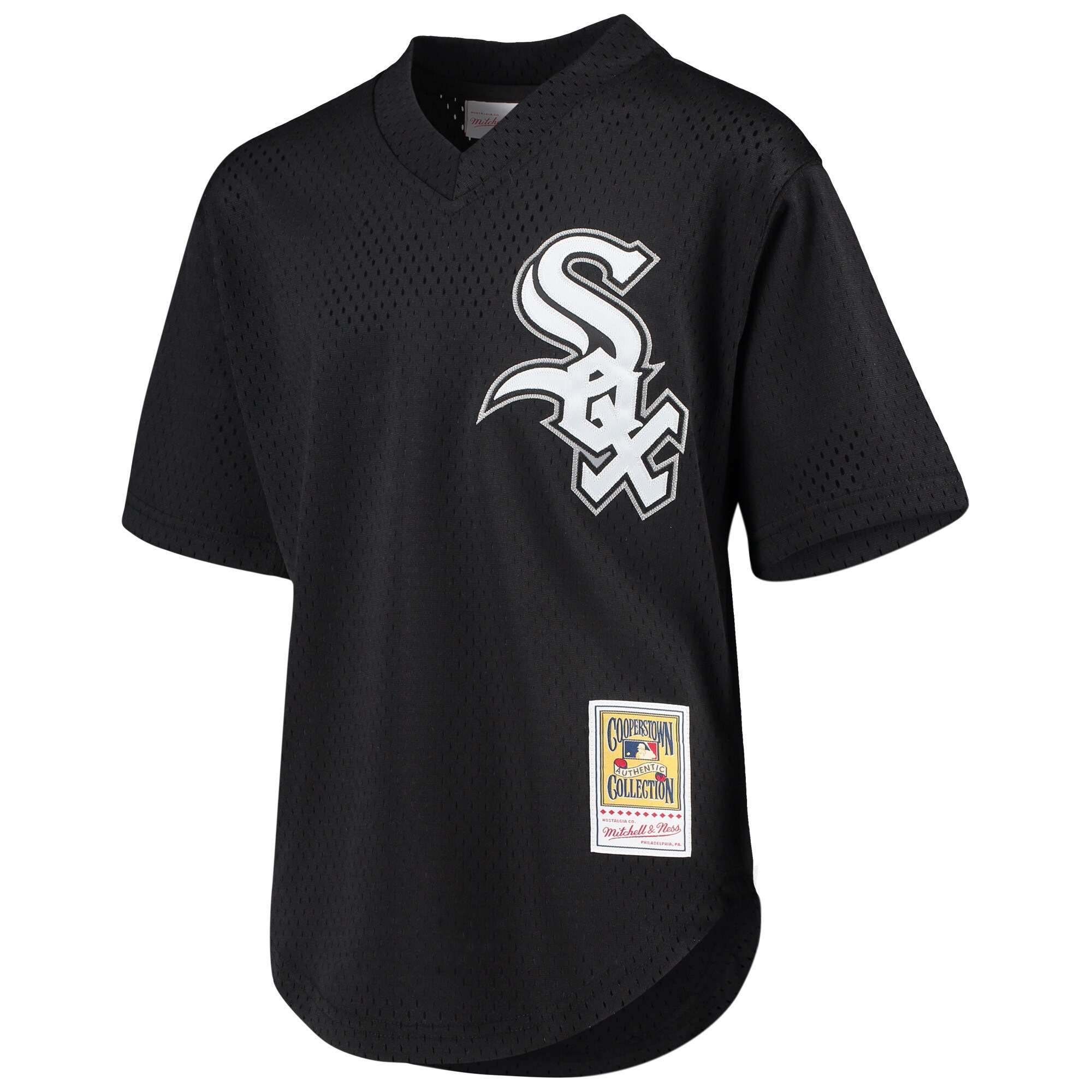 Chicago White Sox Bo Jackson Mitchell Ness Black Cooperstown Collection Mesh Batting Practice MLB Jersey Youth