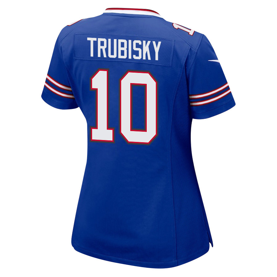 Mitch Trubisky 10 Buffalo Bills Team Game Royal NFL Jersey Women's