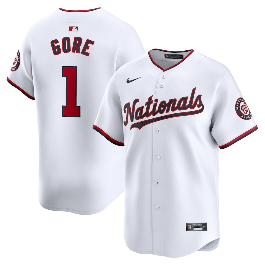 MacKenzie Gore 1 Washington Nationals Home Limited Player White MLB Jersey Men's