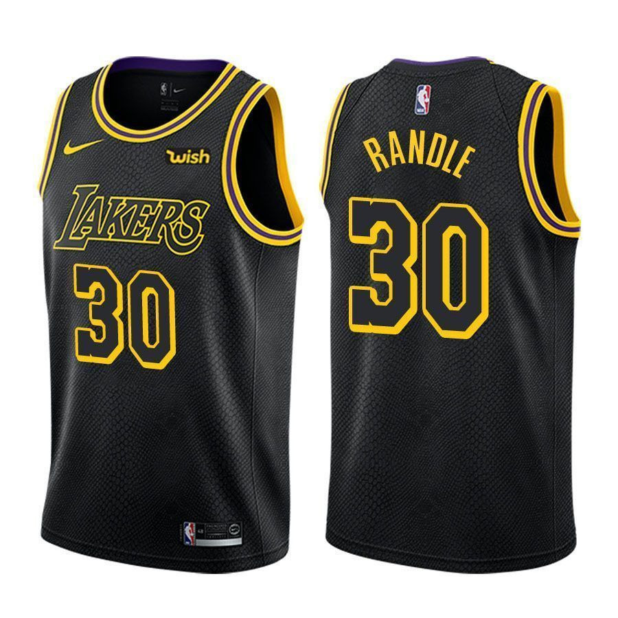 Los Angeles Lakers Julius Randle 30 City Edition Black NBA Jersey Men's