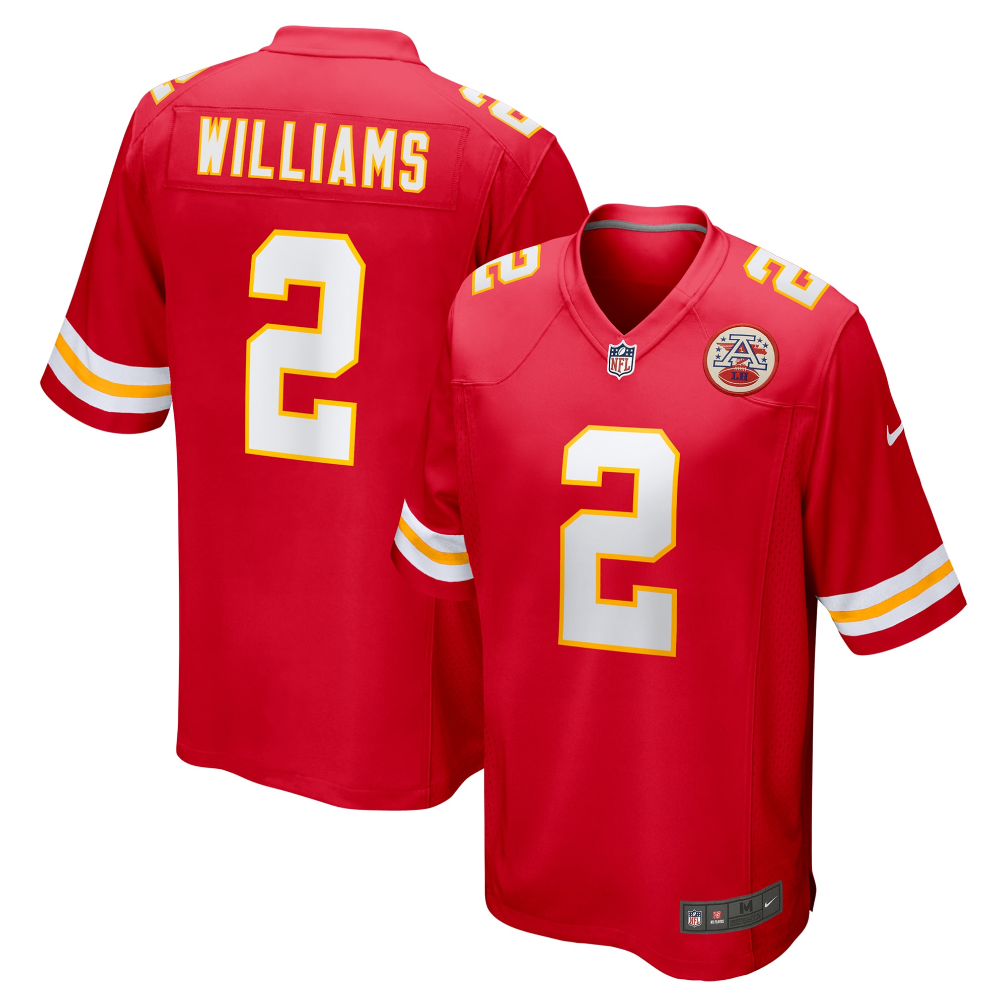 Kansas City Chiefs Joshua Williams Red Game NFL Jersey Men's