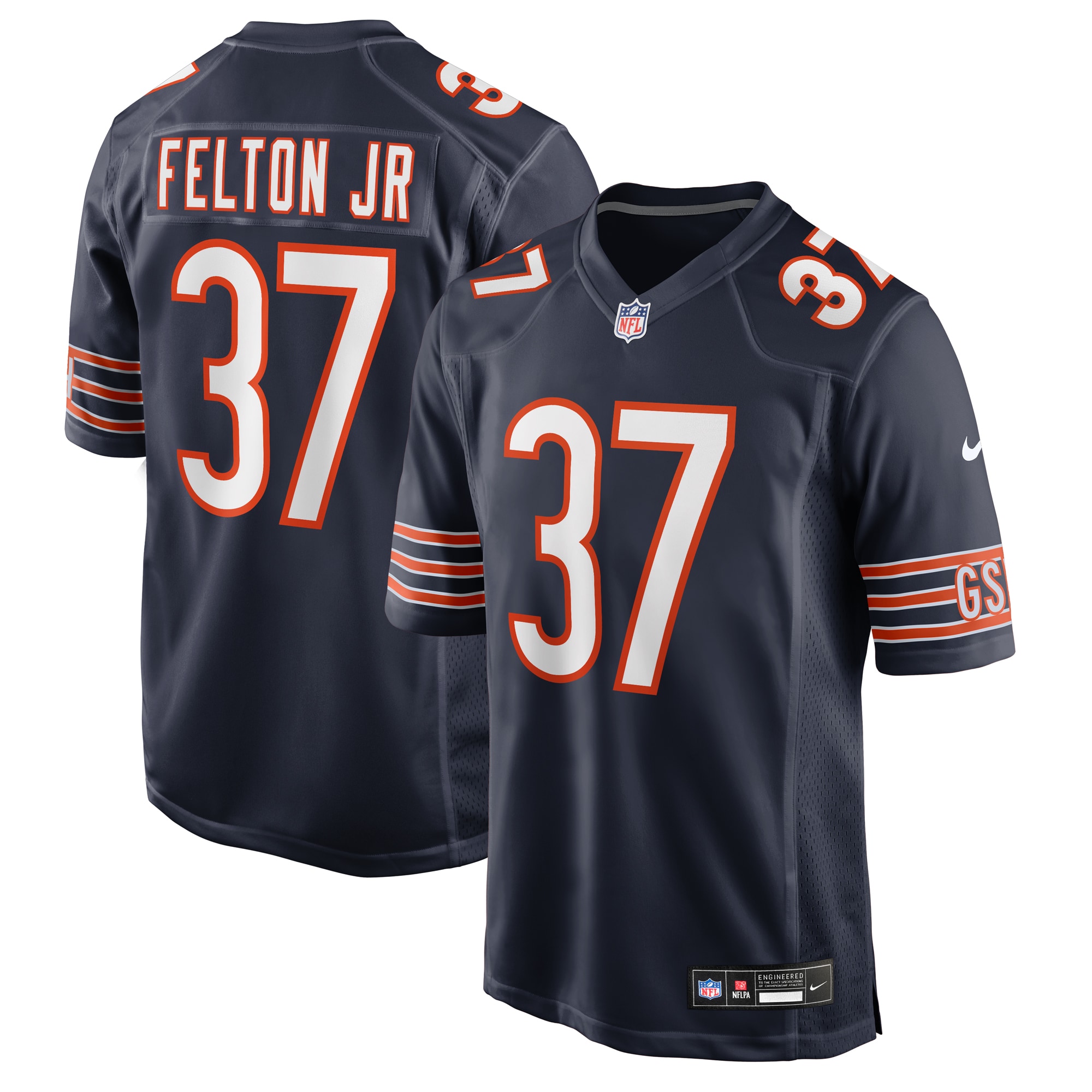 Chicago Bears Demetric Felton Jr. Navy Team Game NFL Jersey Men's