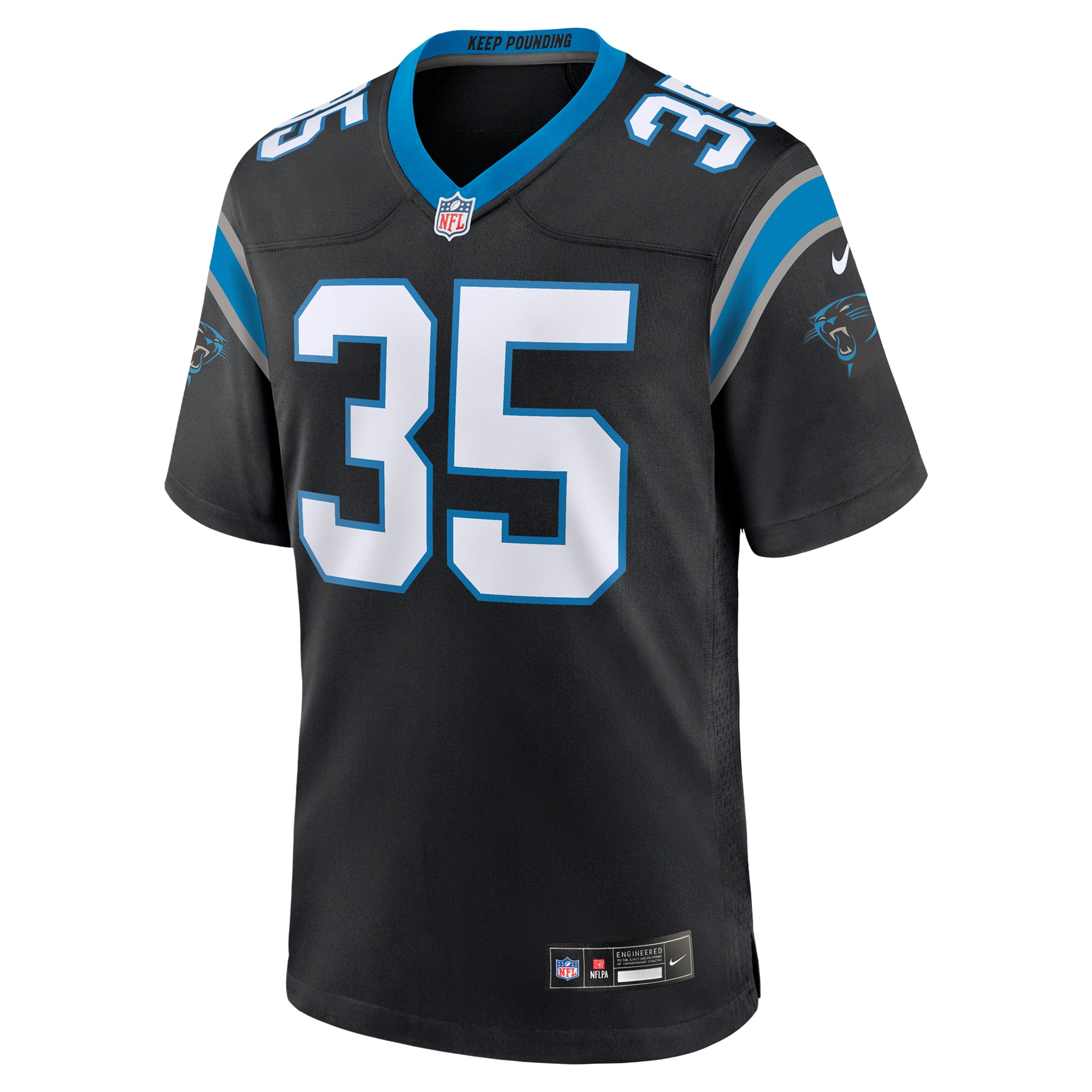 Carolina Panthers Anthony Brown Black Game NFL Jersey Men's