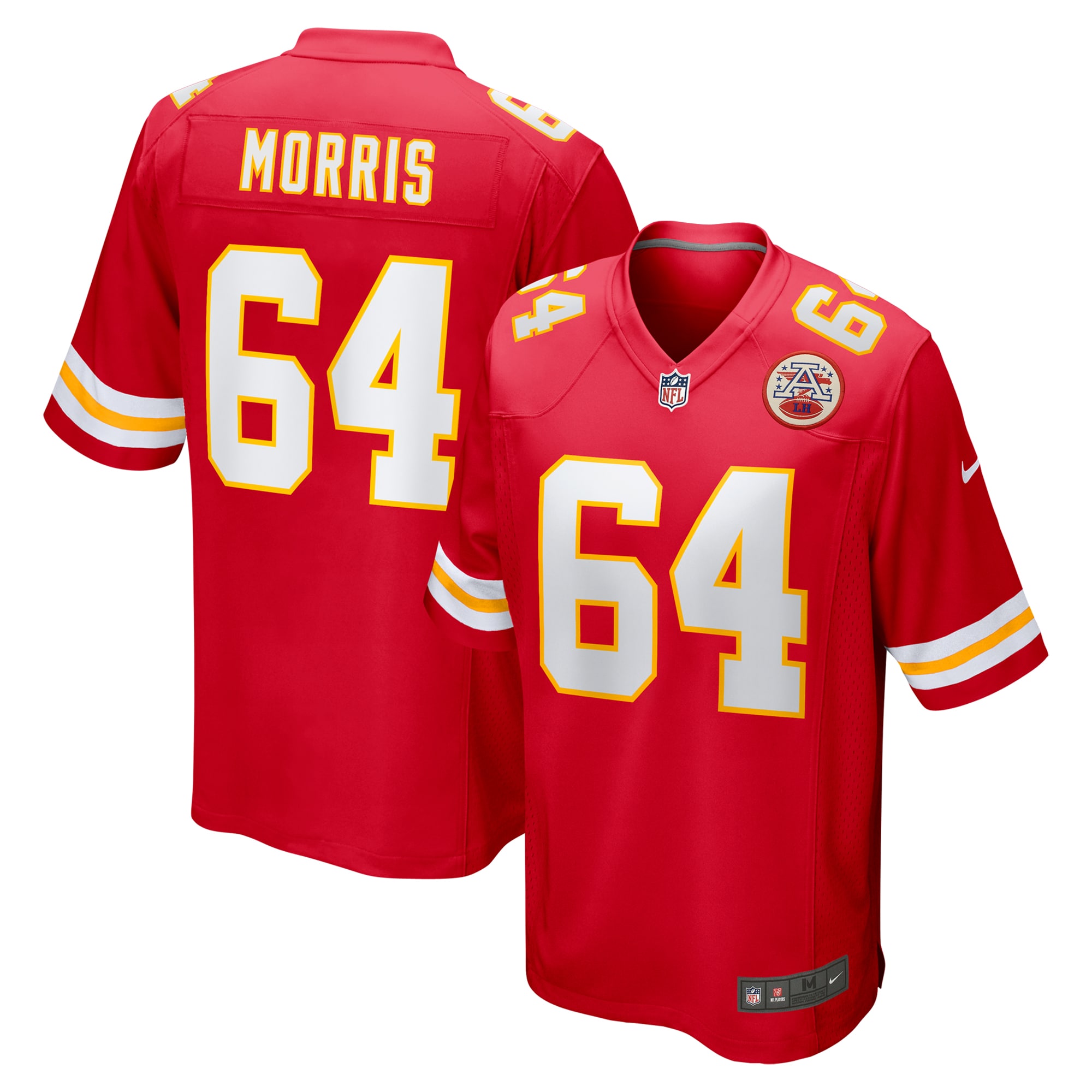 Kansas City Chiefs Wanya Morris Red Game NFL Jersey Men's