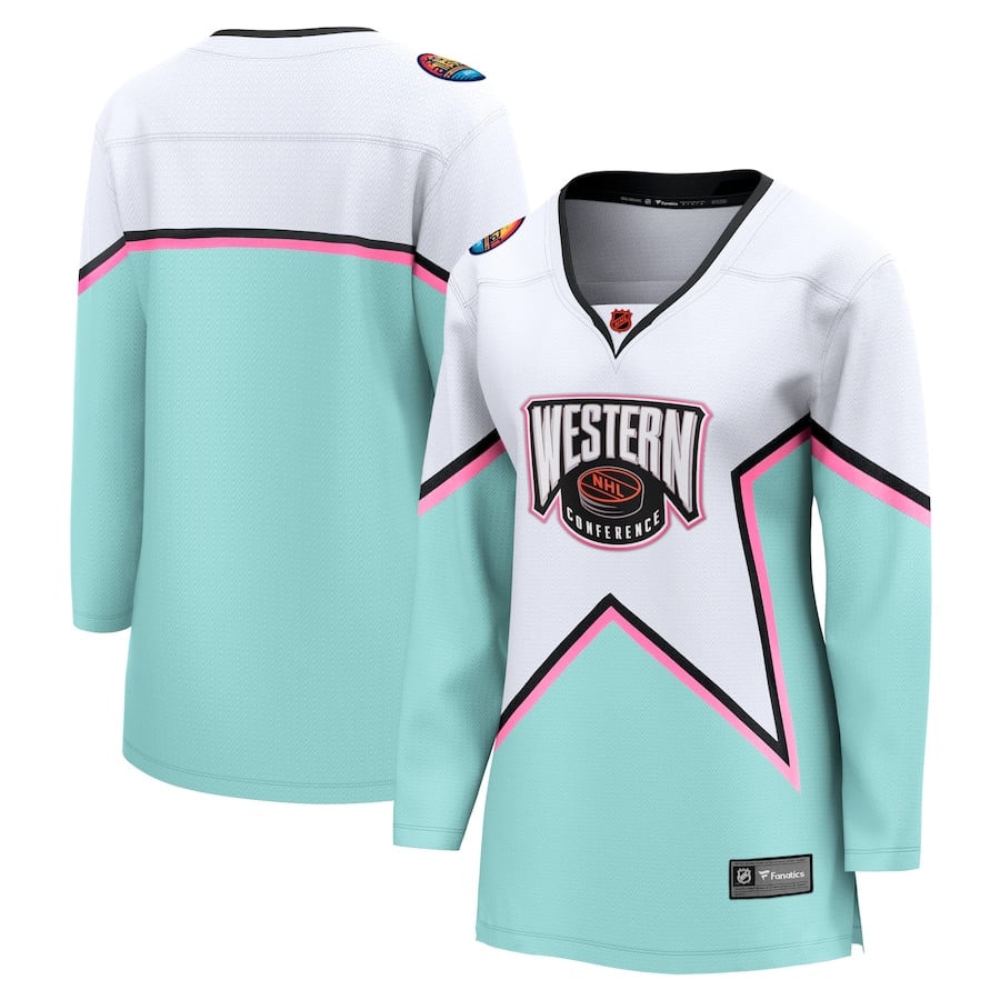 2023 All Star Game Western Conference Breakaway White NHL Jersey Women's