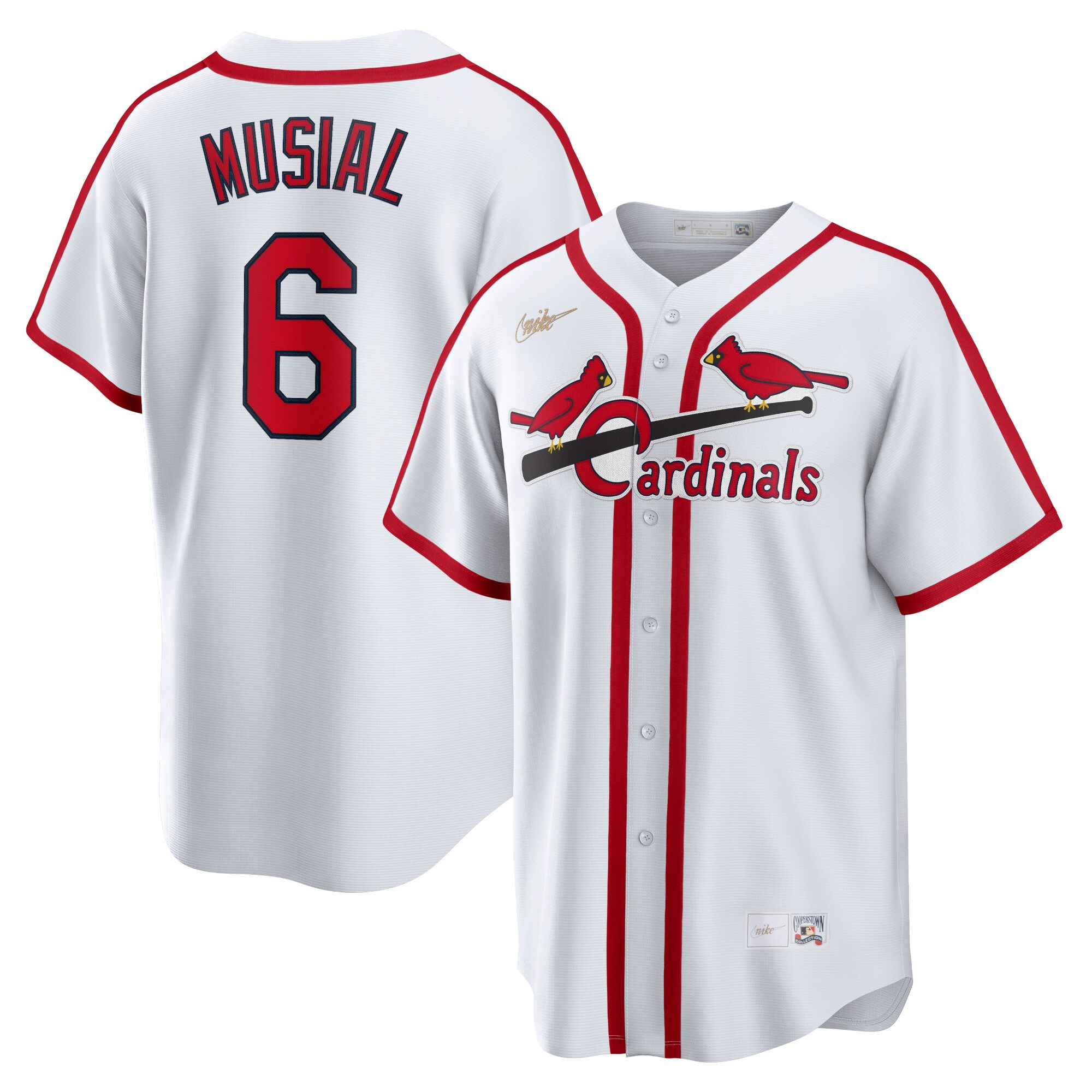 St. Louis Cardinals Stan Musial White Home Cooperstown Collection Player MLB Jersey Men's