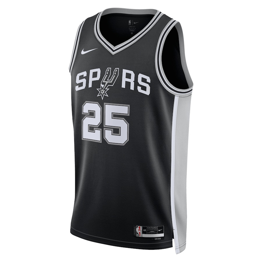 Sidy Cissoko 25 San Antonio Spurs Unisex Swingman Icon Edition Black NBA Jersey Unisex