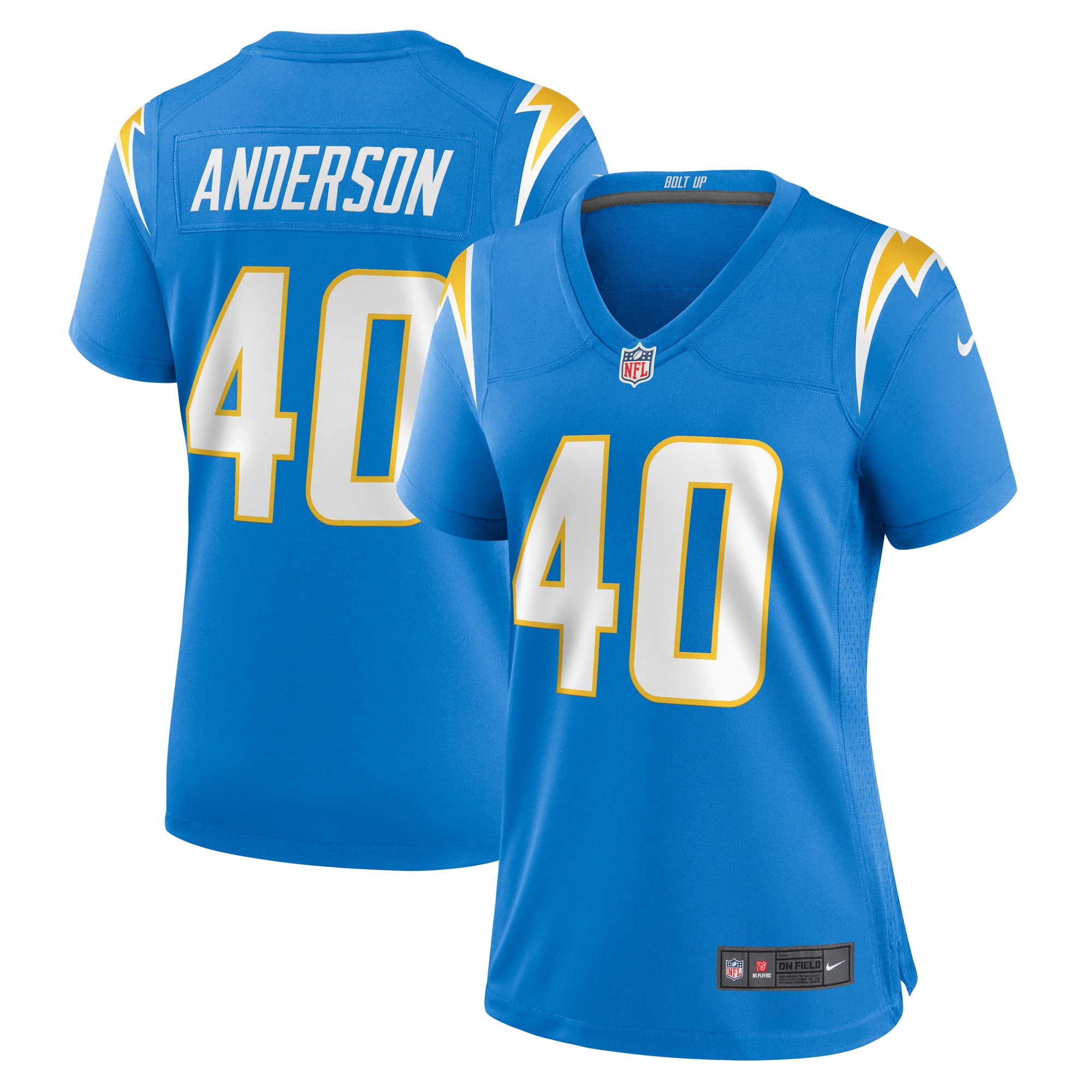 Los Angeles Chargers Stephen Anderson Powder Blue Game NFL Jersey Women's