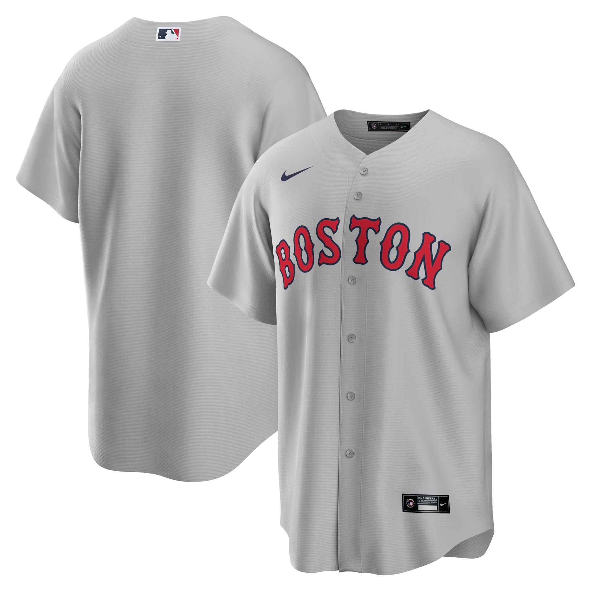 Boston Red Sox Gray Road Team MLB Jersey Men's