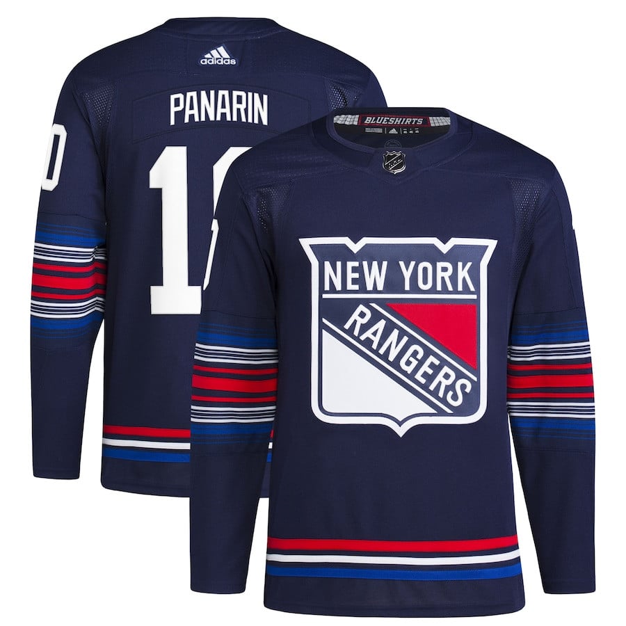 Artemi Panarin 10 New York Rangers Alternate Primegreen Navy NHL Jersey Men's