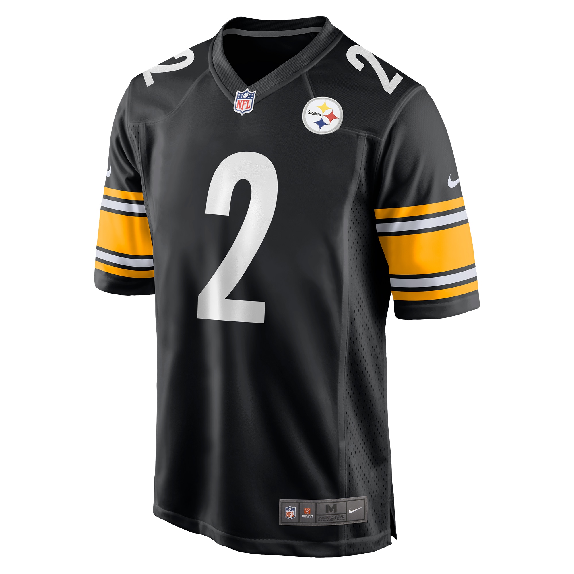 Pittsburgh Steelers Justin Fields Black Game Player NFL Jersey Men's