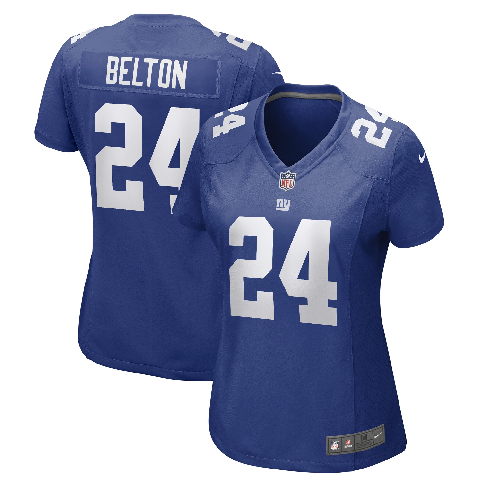 New York Giants Dane Belton Royal Game Player NFL Jersey Women's