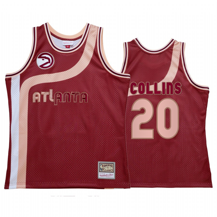 John Collins 20 Atlanta Hawks My Towns Wish Red NBA Jersey Men's