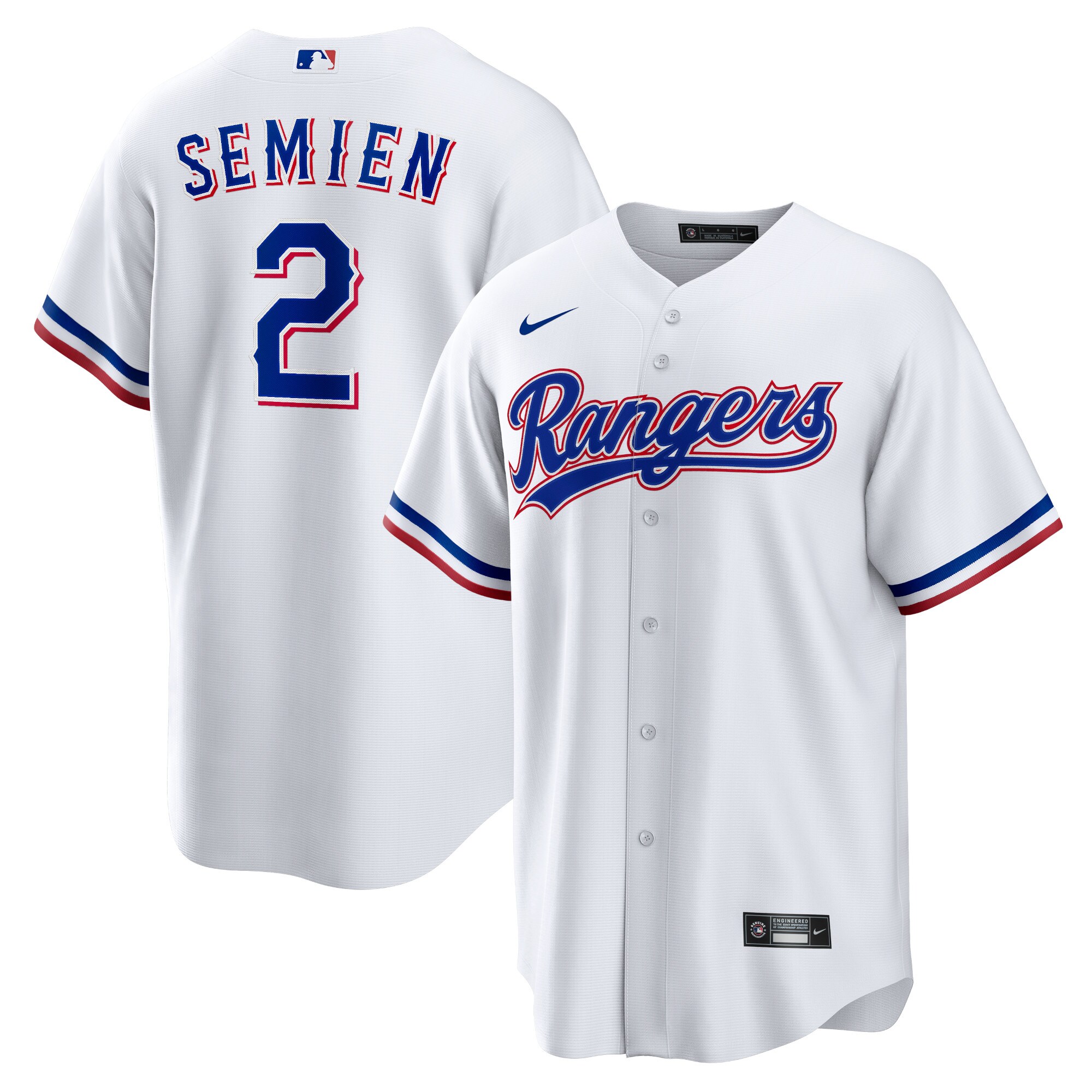 Texas Rangers Marcus Semien White Home Player MLB Jersey Men's