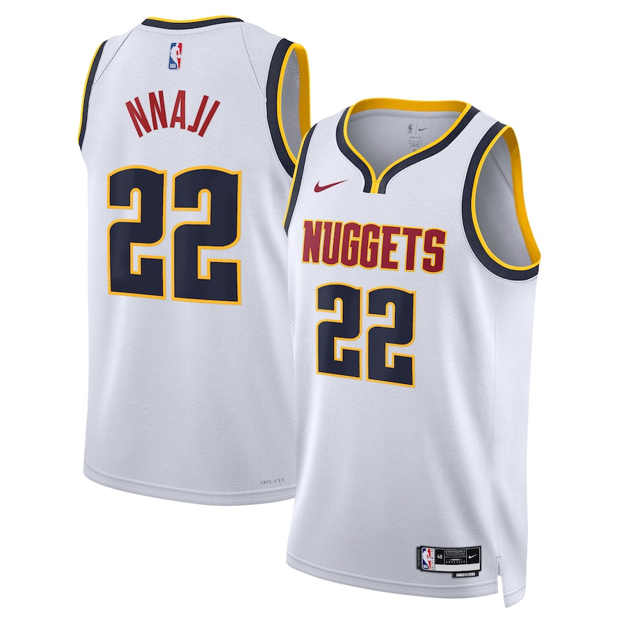 Zeke Nnaji 22 Denver Nuggets Unisex Swingman Association Editio White NBA Jersey Unisex