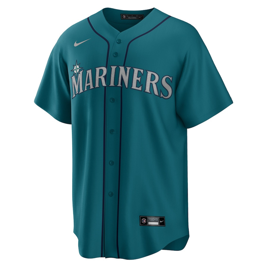 Julio Rodriguez 44 Seattle Mariners Player Aqua MLB Jersey Men's