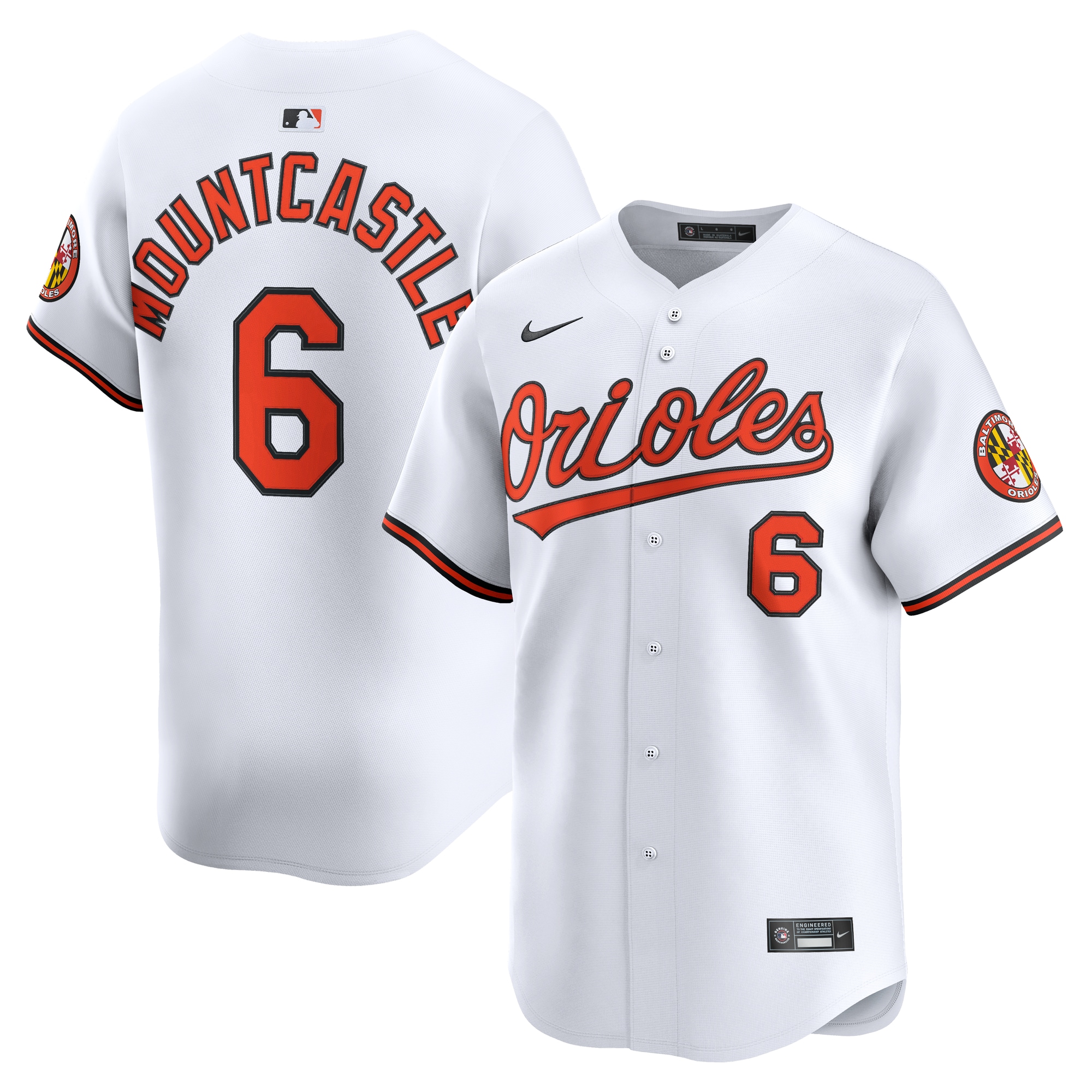 Baltimore Orioles Ryan Mountcastle White Alternate Limited Player MLB Jersey Men's
