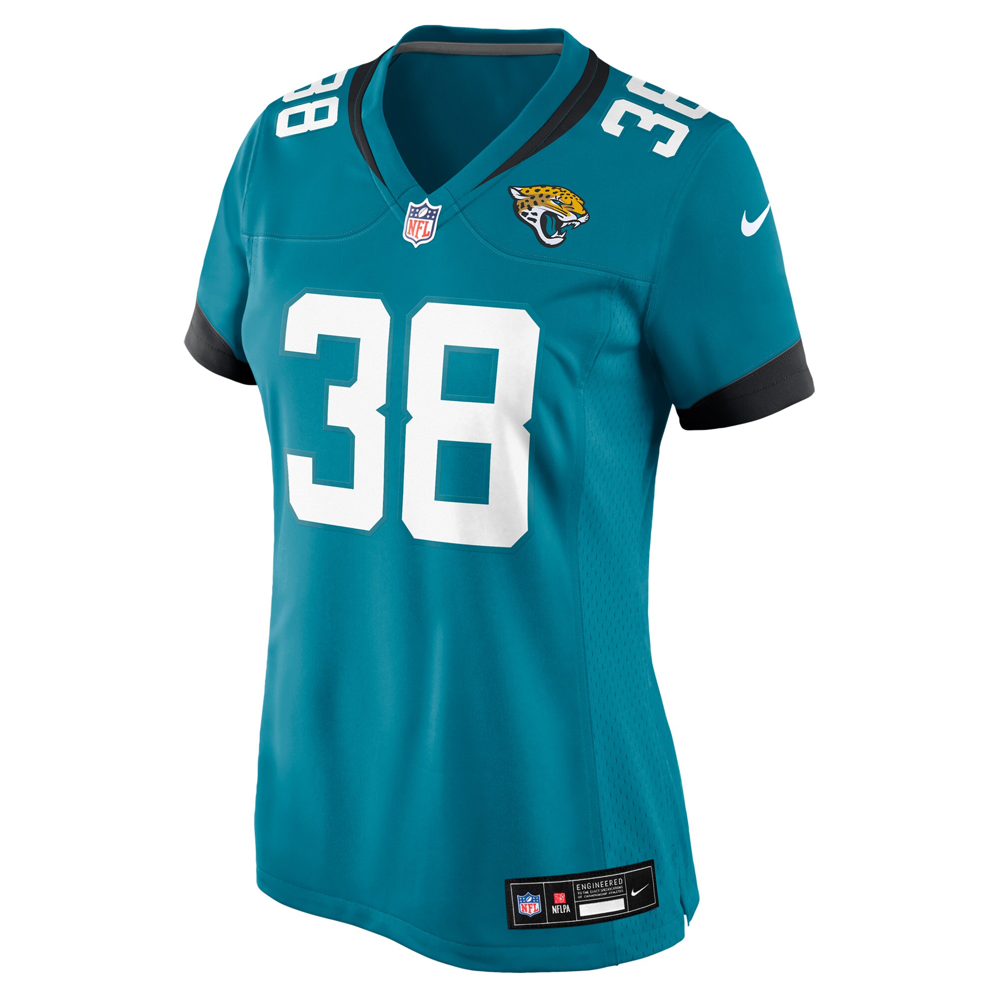 Jacksonville Jaguars Velus Jones Jr. Teal Game NFL Jersey Women's
