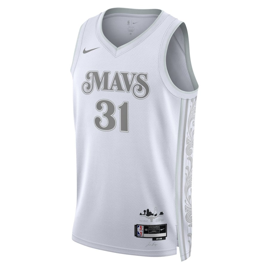 Klay Thompson 31 Dallas Mavericks Unisex 2024/25 Swingman Player City Editio White NBA Jersey Unisex