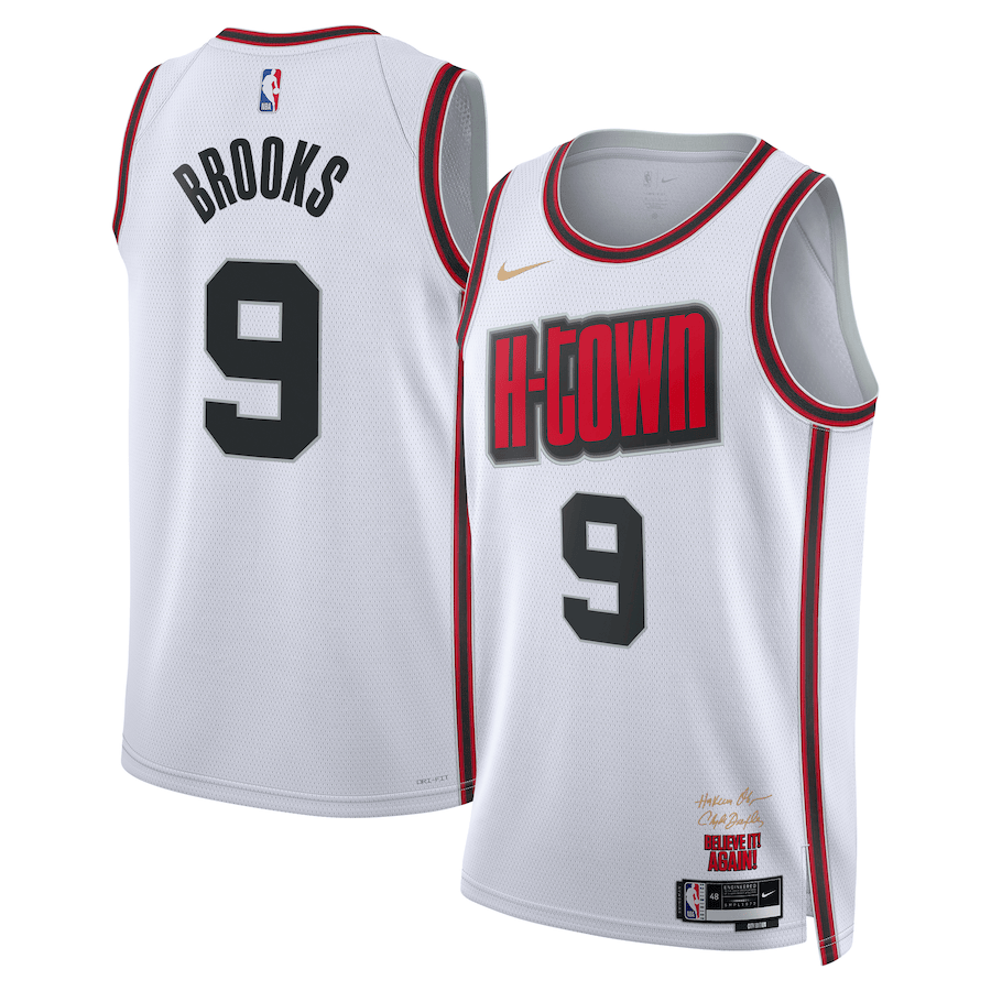 Dillon Brooks 9 Houston Rockets Unisex 2024/25 Swingman Player City Editio White NBA Jersey Unisex