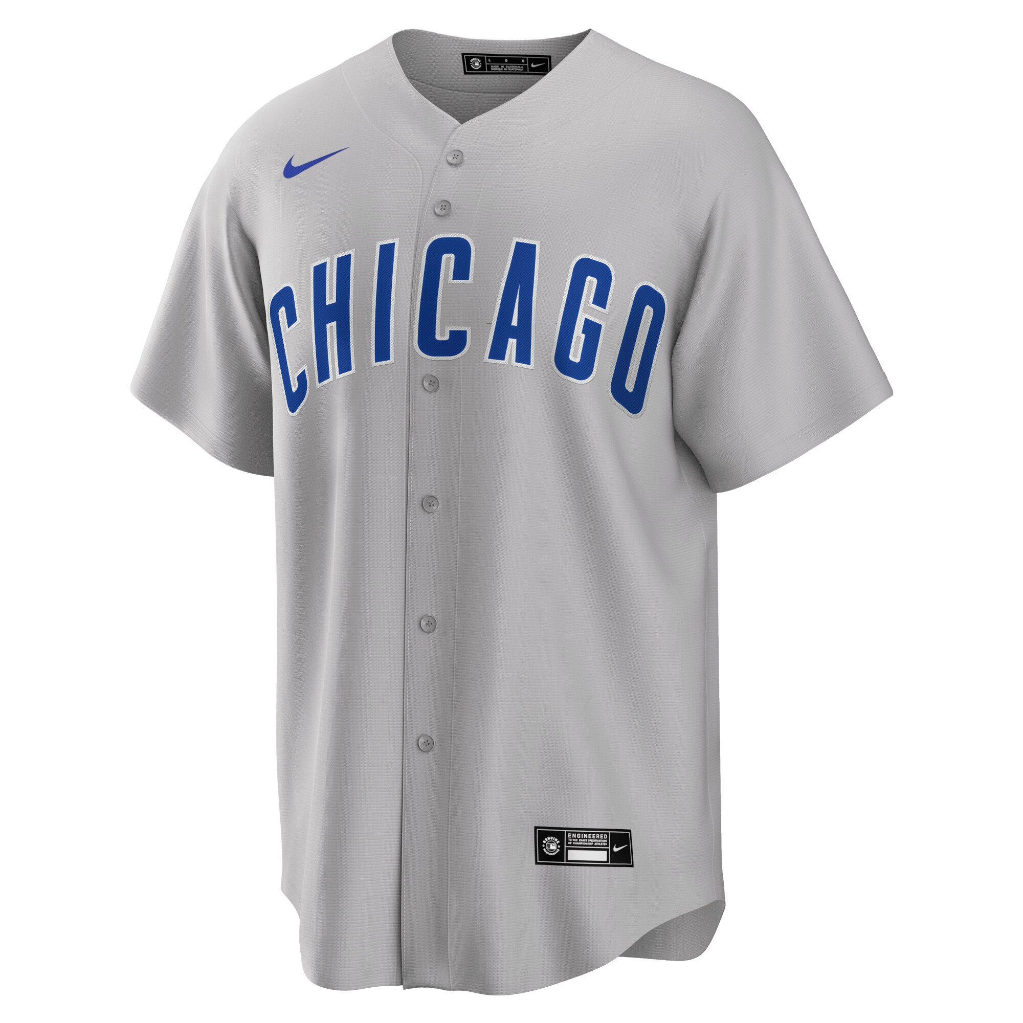 Chicago Cubs Gray Road Team MLB Jersey Men's