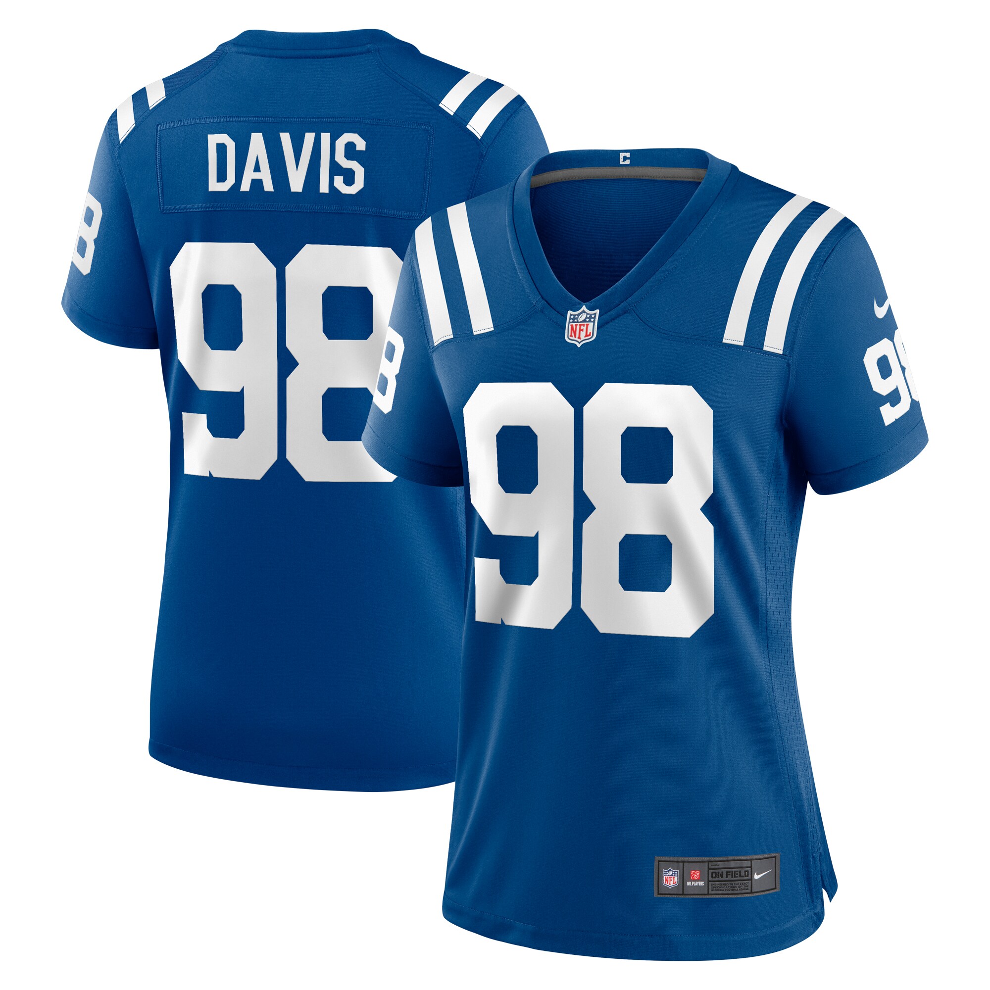 Indianapolis Colts Raekwon Davis Royal Game NFL Jersey Women's