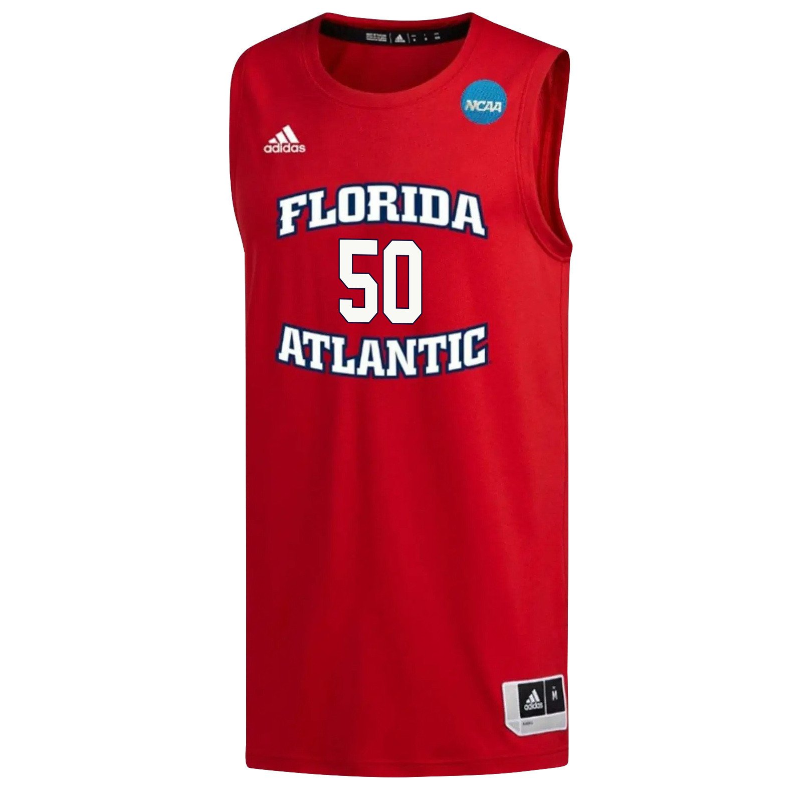 Vladislav Goldin 50 FAU Owls 2023 March Madness- Red NCAA Jersey Men's