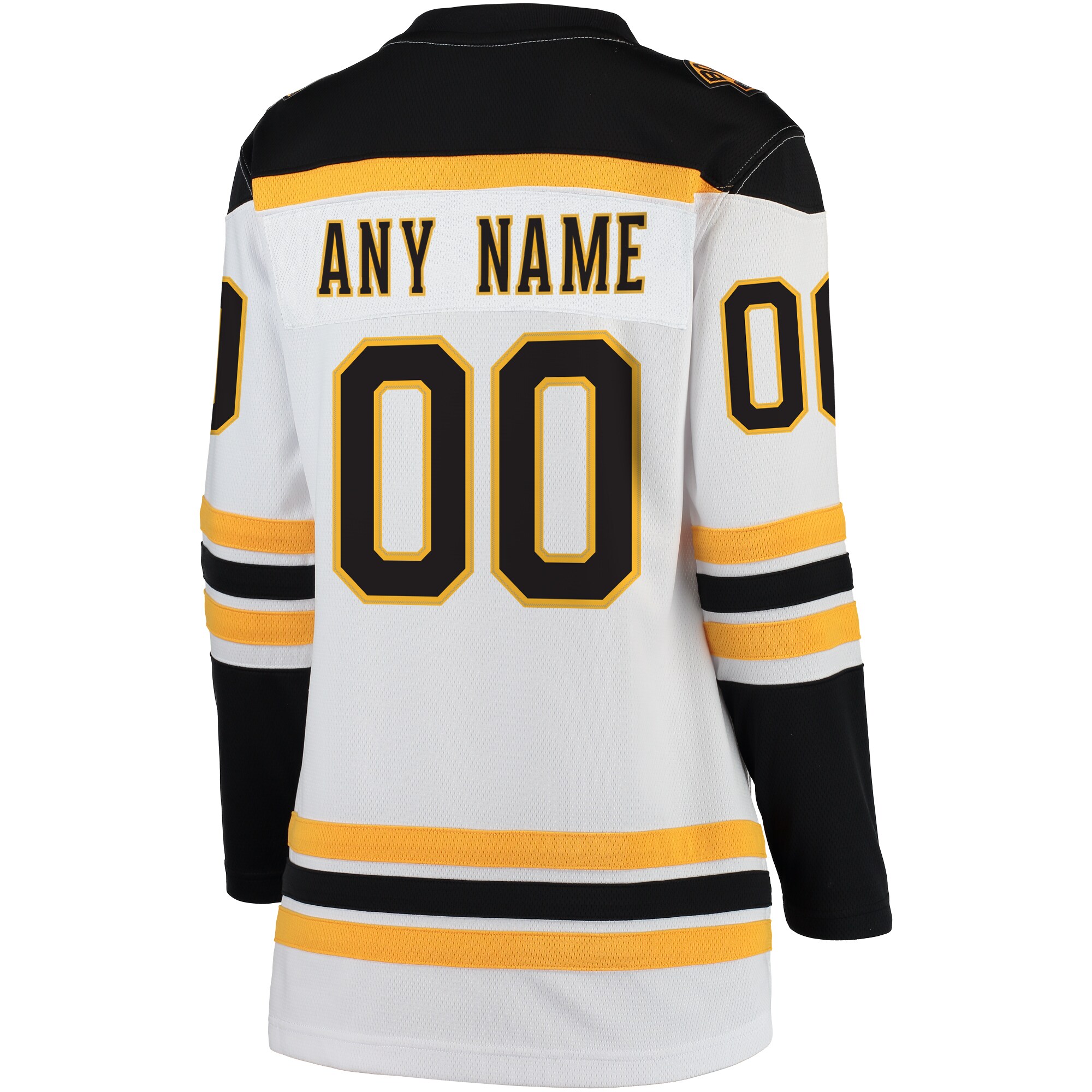 Boston Bruins White Away Breakaway Custom NHL Jersey Women's
