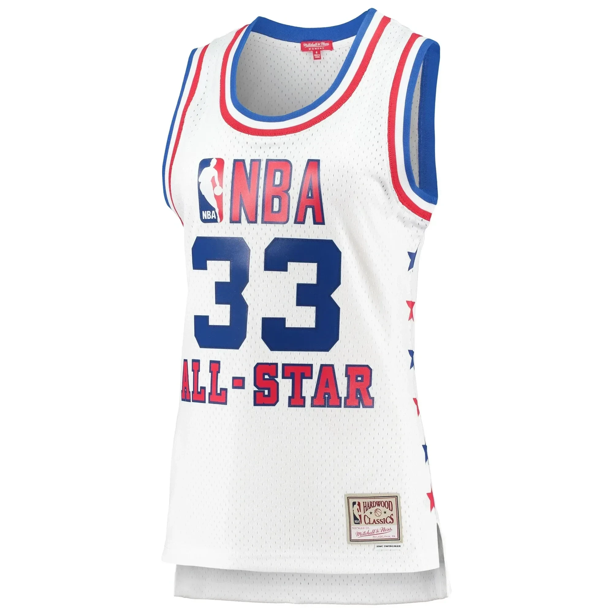 Larry Bird Eastern Conference Mitchell Ness 1985 All Star Game Swingman White NBA Jersey Women's