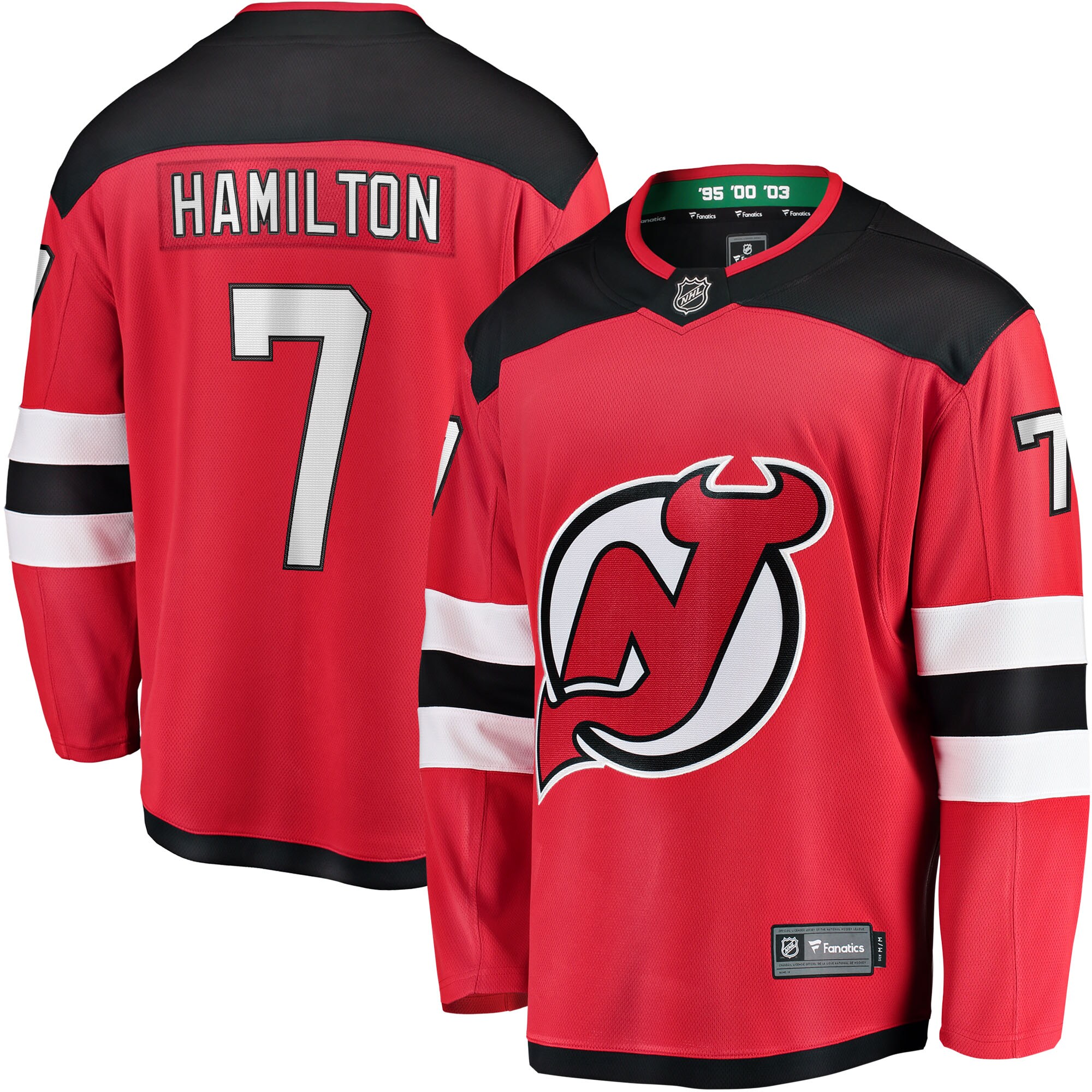 New Jersey Devils Dougie Hamilton Red Breakaway Player NHL Jersey Men's