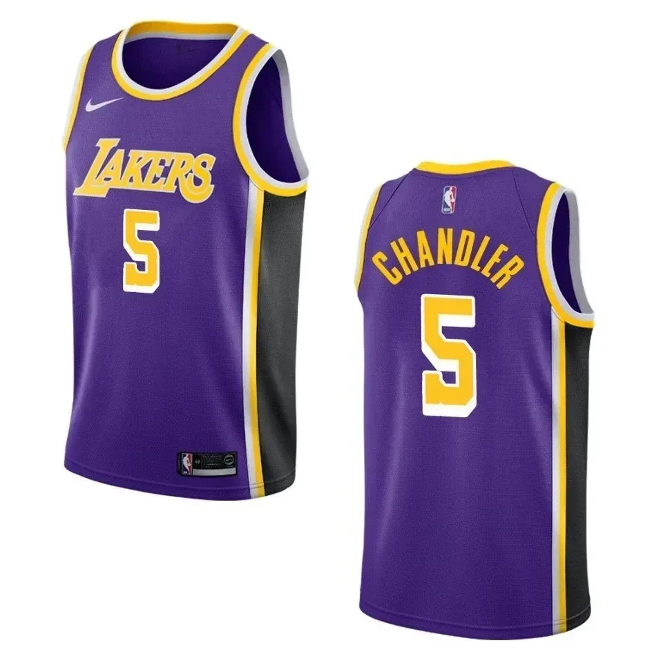 Los Angeles Lakers 5 Tyson Chandler Statement Swingman Purple NBA Jersey Men's