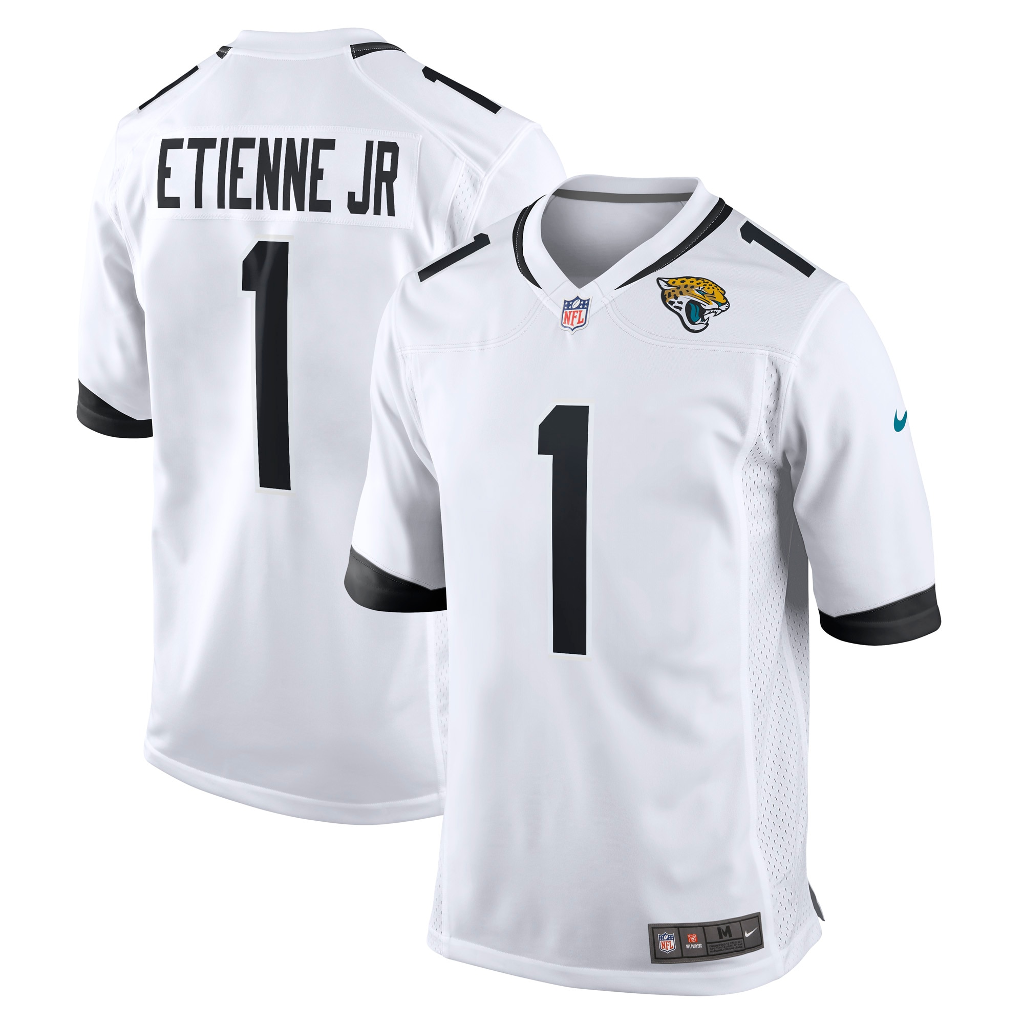 Jacksonville Jaguars Travis Etienne Jr. White Game Player NFL Jersey Men's