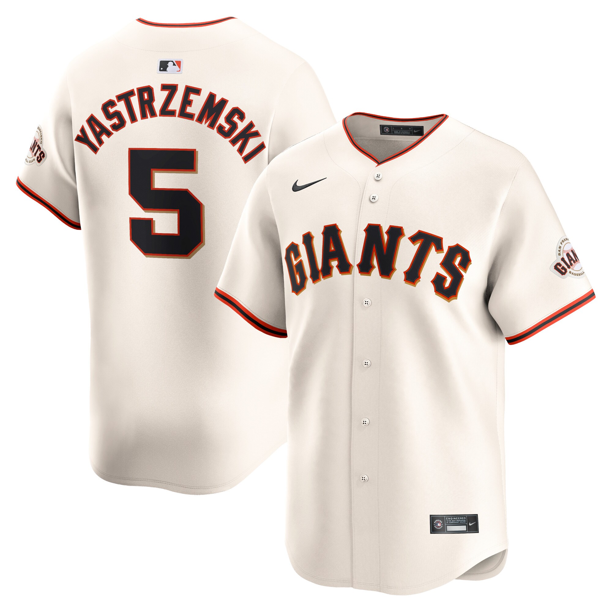 San Francisco Giants Mike Yastrzemski Cream Home Limited Player MLB Jersey Men's